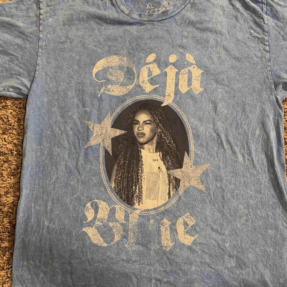 Cowboy Carter “Déjà Blue” Tee — NWOT — Print Imperfections (READ BELOW) - Picture 5 of 10